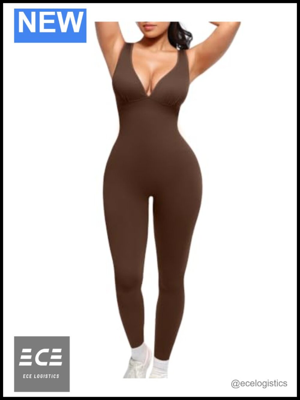 SHAPELLX Tummy Control Seamless Bodycon Jumpsuit Women Yoga Outfit